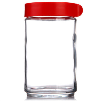 三光云彩glasslock韩国进口玻璃储物罐保鲜盒收纳罐密封罐 IP608红/600ml