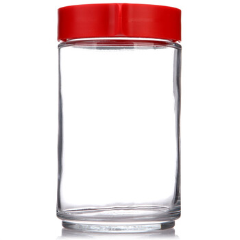 三光云彩glasslock韩国进口玻璃储物罐保鲜盒收纳罐密封罐 IP608红/600ml