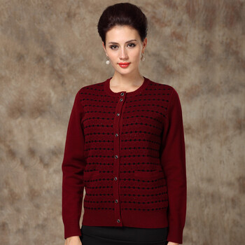 <em>恒源祥羊毛衫</em>女装正品 2013秋冬装圆领100%