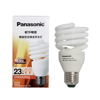 Panasonic/松下 螺旋型自镇流荧光灯节能灯(23W E27灯头 日光色/白炽灯色) 23W/E27白炽灯色-黄光