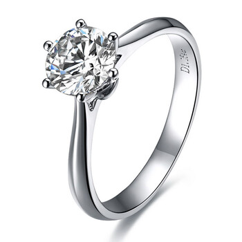 【爱美钻】钻石戒指PT950<em>铂金女戒</em>0.50克拉/