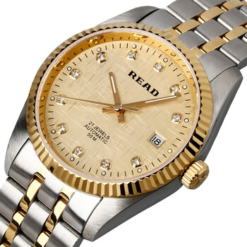 锐力READ男士手表美优达机芯钨钢表圈全自动