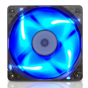 先马（SAMA）游戏风暴 12CM蓝光 机箱风扇（LED蓝光/小3拼+大四拼接口/航空动力学/低噪音/高效散热）