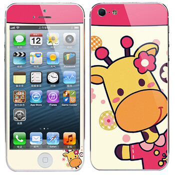 ZCGYLP iphone5s屏幕保护膜 苹果5卡通潮牌贴