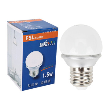 佛山照明 LED灯泡 1.5W-E27 蓝色超炫球泡 2支装