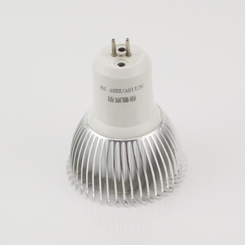 
                                                                                倍靓LED全电压110V/220V射灯灯杯3W插脚灯泡50mmGU5.3勿需变压器可送插头3602D 暖黄                