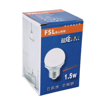 佛山照明 LED灯泡 1.5W-E27 蓝色超炫球泡 2支装