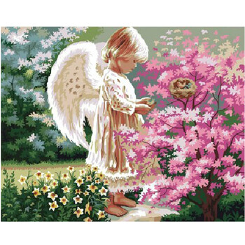 DIY手工画数字油画绑好实木内框梦幻唯美 40x