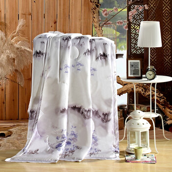 货到付款甜馨家纺奢华可水洗天丝夏凉被空调被