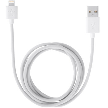 贝尔金 苹果MFI认证数据线/充电线Lightning接口白色3米 适用于iPhone 7/7 Plus/6s/6s Plus/SE