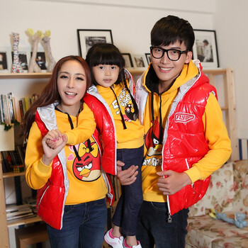 时光印记<em>亲子装冬装</em>2013冬韩版 加厚<em>棉服</em> <em>马甲</em>