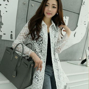 太阳基地 2014春装新款韩版<em>女装</em>蕾丝<em>开衫外套</em>