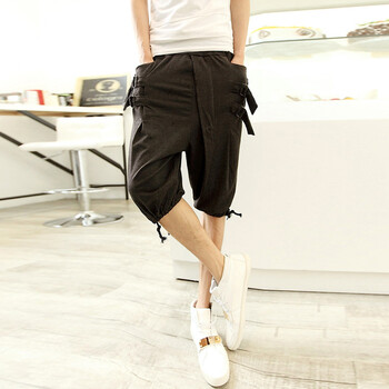 ZJL 夏季新品 韩版<em>休闲短裤男士</em>七分裤吊裆裤