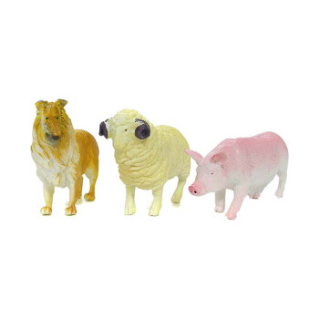 哥士尼 农场动物套装仿真模型玩具狗猪马羊驴羊礼物儿童礼品园 yt6551