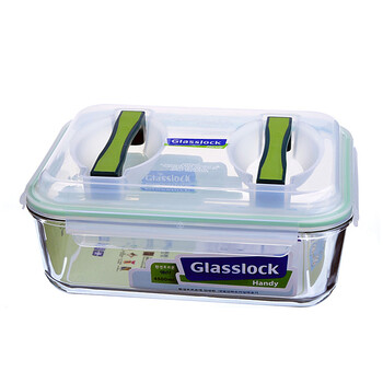 GlassLock/三光云彩 进口钢化玻璃保鲜盒泡菜坛子米桶大容量4500ml-RP605