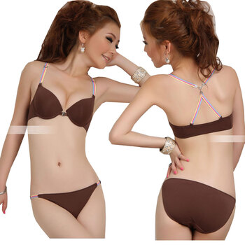 Bingjie冰洁 <em>女士内衣-文胸</em>-9011夕阳红<em>36A</em>-A8