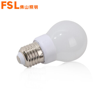 佛山照明 fsl led灯泡 节能灯具 3W e27水晶球泡 白光 一支