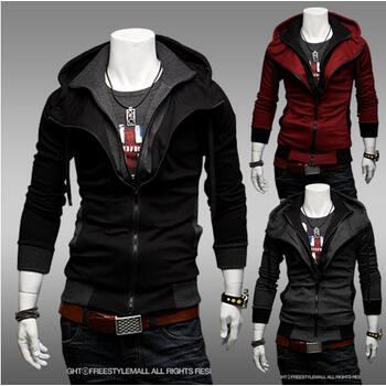 2013<em>春秋</em>装<em>开衫</em>连帽学生<em>男士</em>卫衣<em>韩版</em>青少年