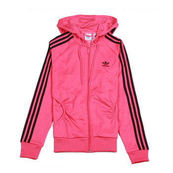 adidas(阿迪)女子三叶草系列运动夹克 w67559 粉色 34