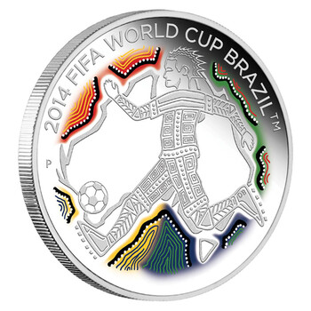 中国金币 2014年巴西世界杯足球赛纪念银币(澳