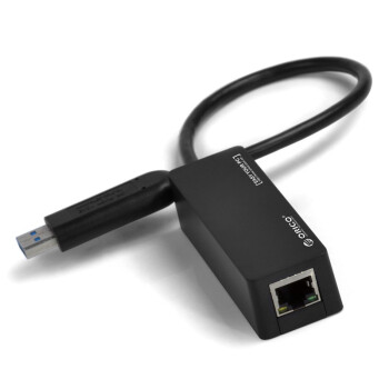 奥睿科（ORICO） UTR-U3-BK USB3.0有线千兆网卡USB转RJ45外置网卡1000M 黑