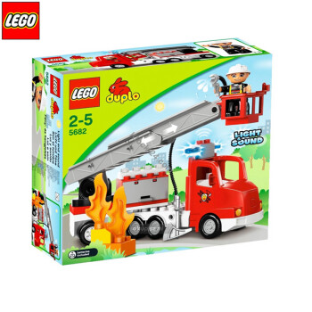 LEGO乐高益智拼插积木玩具 德宝系列 消防车