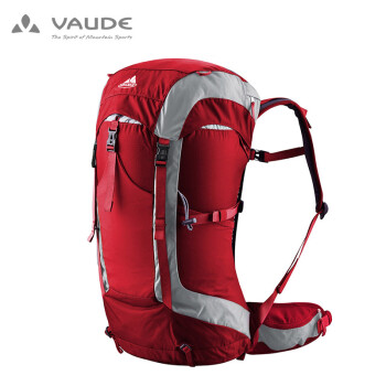 VAUDE沃德 户外技术型徒步远足旅行34L双肩背包自带防雨罩 10796 红色 均码