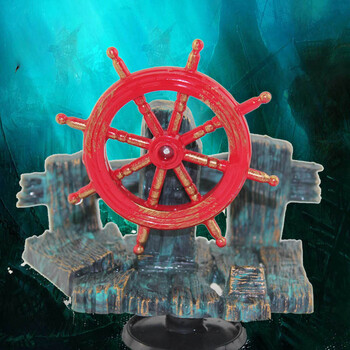 缸水族箱小型欧式造景背景装饰增氧气动玩具水