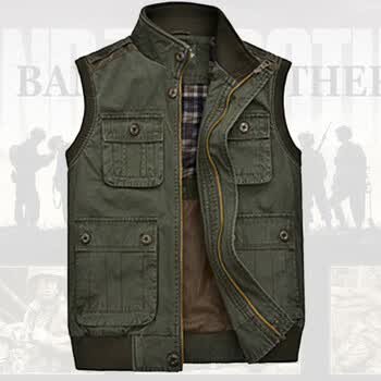 Afs Jeep/战地吉普 正品<em>男装</em>士外套<em>棉服马甲</em>夹