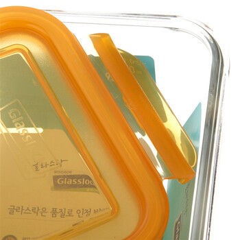 三光云彩glasslock韩国进口钢化玻璃饭盒微波炉碗保鲜盒密封便当盒 MCRW-095/950ml