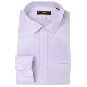 金利来 男士长袖衬衫 精品礼盒 JLL-003 浅兰竖