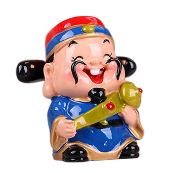 百易达 福禄寿喜财公仔摆件 树脂Q版神仙公仔