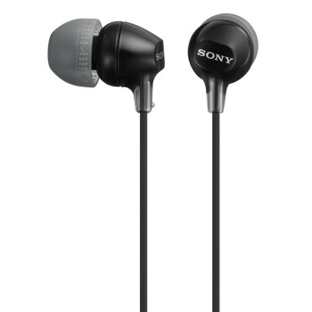 索尼（SONY） MDR-EX15LP 小巧入耳式耳机,佩戴舒适 半透明果冻色渐变机身 黑色