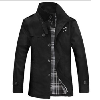 2013秋季韩版修身男士薄款风衣 短款长袖 外套 夹克支持货到付款717