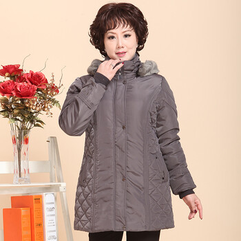 璟墨 2013<em>中老年棉服</em>中长<em>女款</em>加厚冬装妈妈装