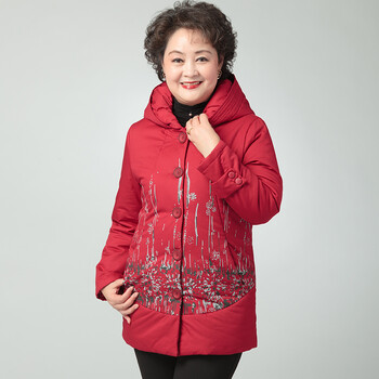 麦子熟了中老年<em>女装棉衣</em> 妈妈装<em>冬装外套</em>中年