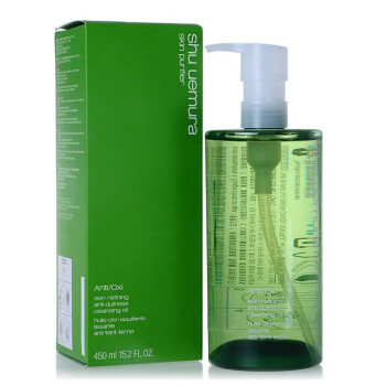 shu uemura植村秀绿茶抗氧化洁颜油(卸妆油)450ml 新款