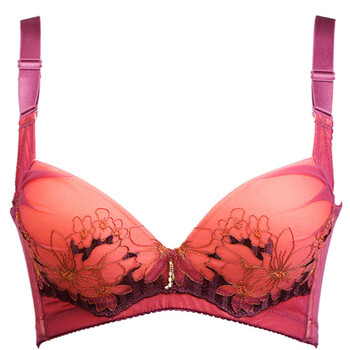 迪贝尔正品女内衣奢华金丝刺绣收副乳<em>小胸罩</em>聚