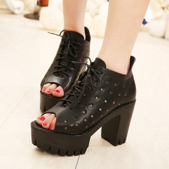 2014最新款高跟鱼嘴鞋 白色 35