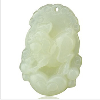 爱婉婷珠宝】 和田玉吊坠男女 十二生肖猪羊马