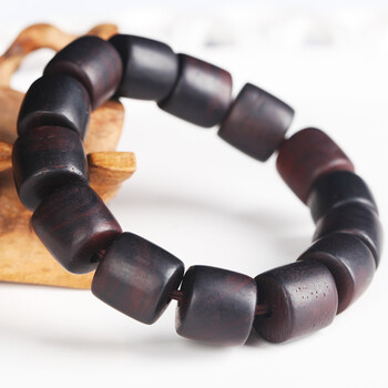 缔梵石 佛珠手链 男款老料 檀香紫檀木手串男士