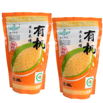 清谷新禾 有机黄玉米碴 350g*2袋