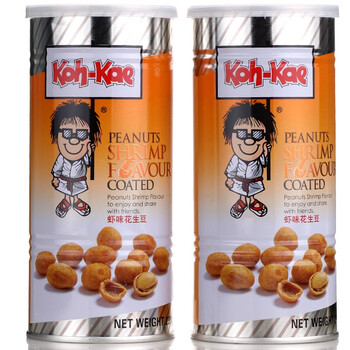 泰国Koh-Kae大哥虾味香酥花生豆230g*2罐