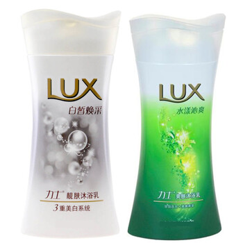 LUX力士白皙焕彩靓肤沐浴乳400ml+力士水漾沁爽爽肤沐浴乳190ml 优惠组