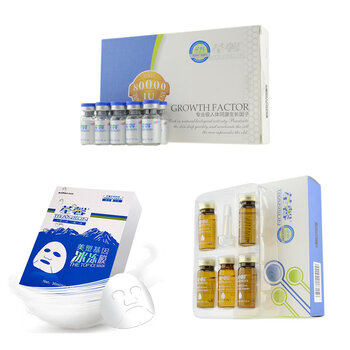 法国荃馨/TRANSUN 3盒抗敏退红冻干粉+3盒玻尿酸原液+3盒三层补水冰冻膜（补水修复红血丝）