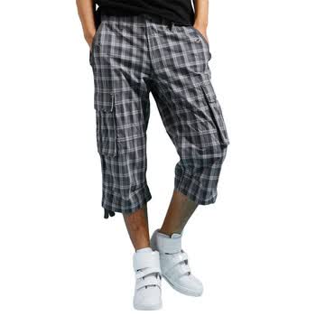 I'm David 爱大卫 夏装 韩国正品男装休闲格子裤DKPT310S 灰色 180/105/XL