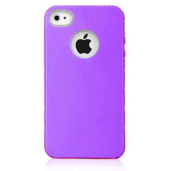 沃尤尼（VOUNI）iPhone商务磨沙保护壳 适用于iPhone4/4s 紫色