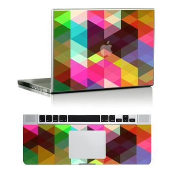 SkinAT 苹果笔记本MacBook全套保护贴膜 3M材料 幻彩菱形 Air 13 2011款