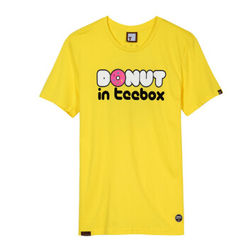 以纯 夏季新品 男装圆领短袖T恤 32213217 黄色 XXL