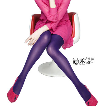 诗柔SHOROU R5028 五颜六色15D 包芯丝 彩色连裤袜 quese 6灰